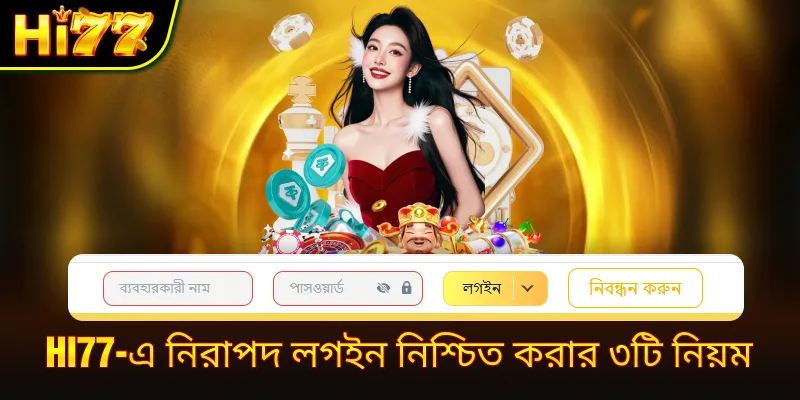 hi77-এ নিরাপদ লগইন নিশ্চিত করার ৩টি নিয়ম