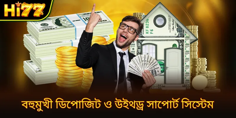 বহুমুখী ডিপোজিট ও উইথড্র সাপোর্ট সিস্টেম